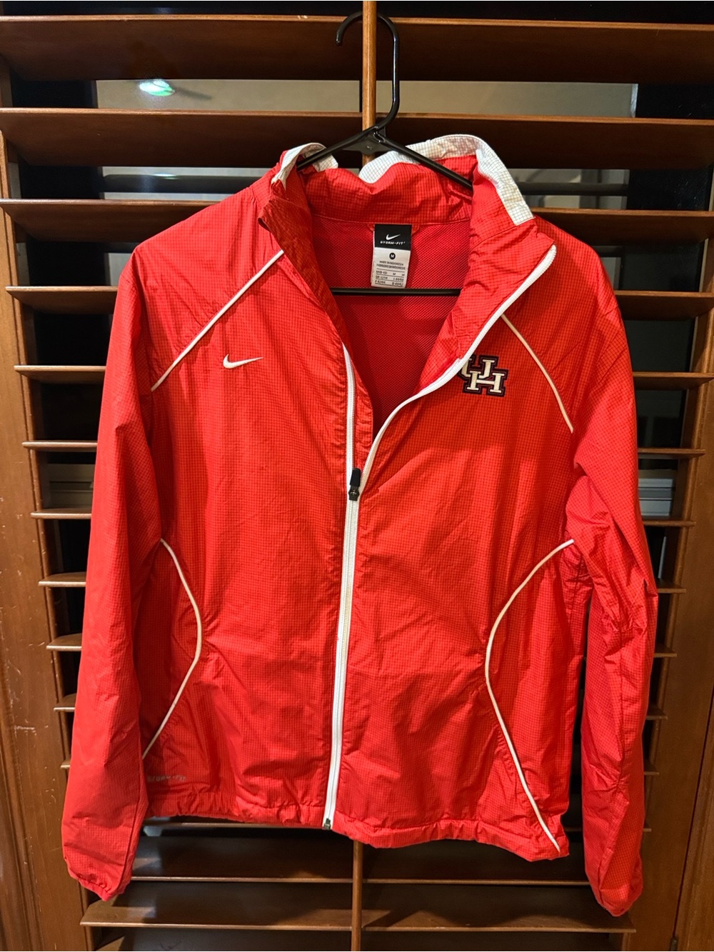 Nike Red UH Logo Lightweight Windbreaker